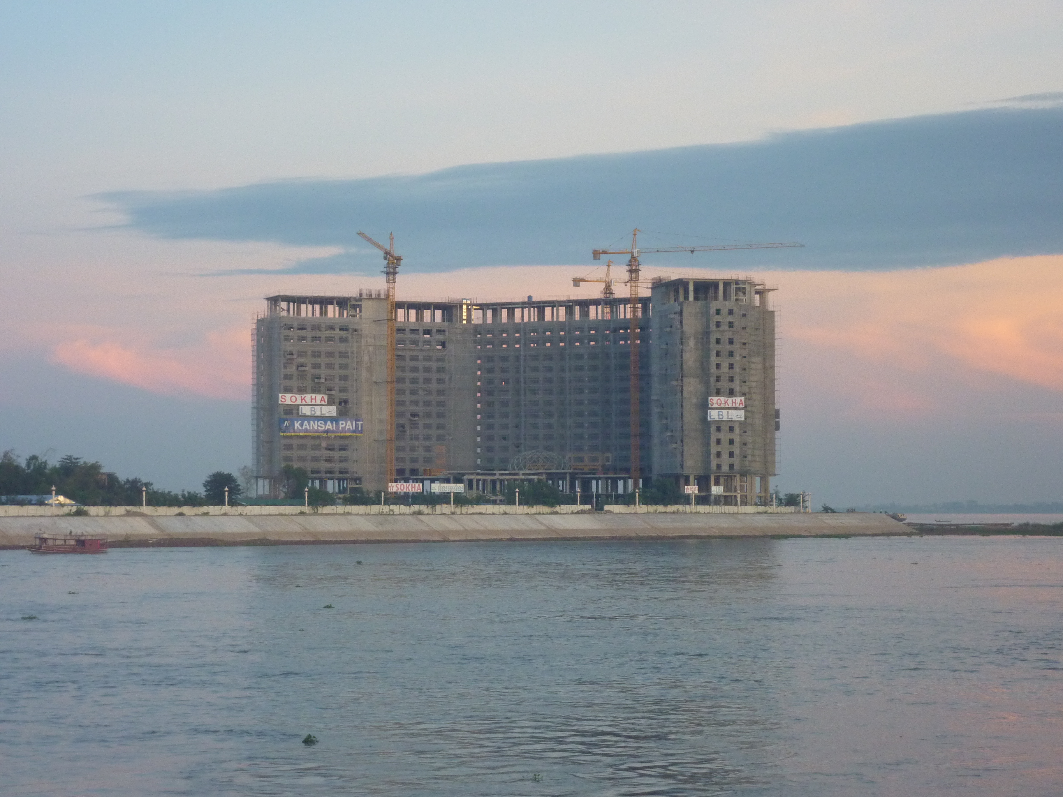 Construction that may or may not be of any benefit to Cambodians.