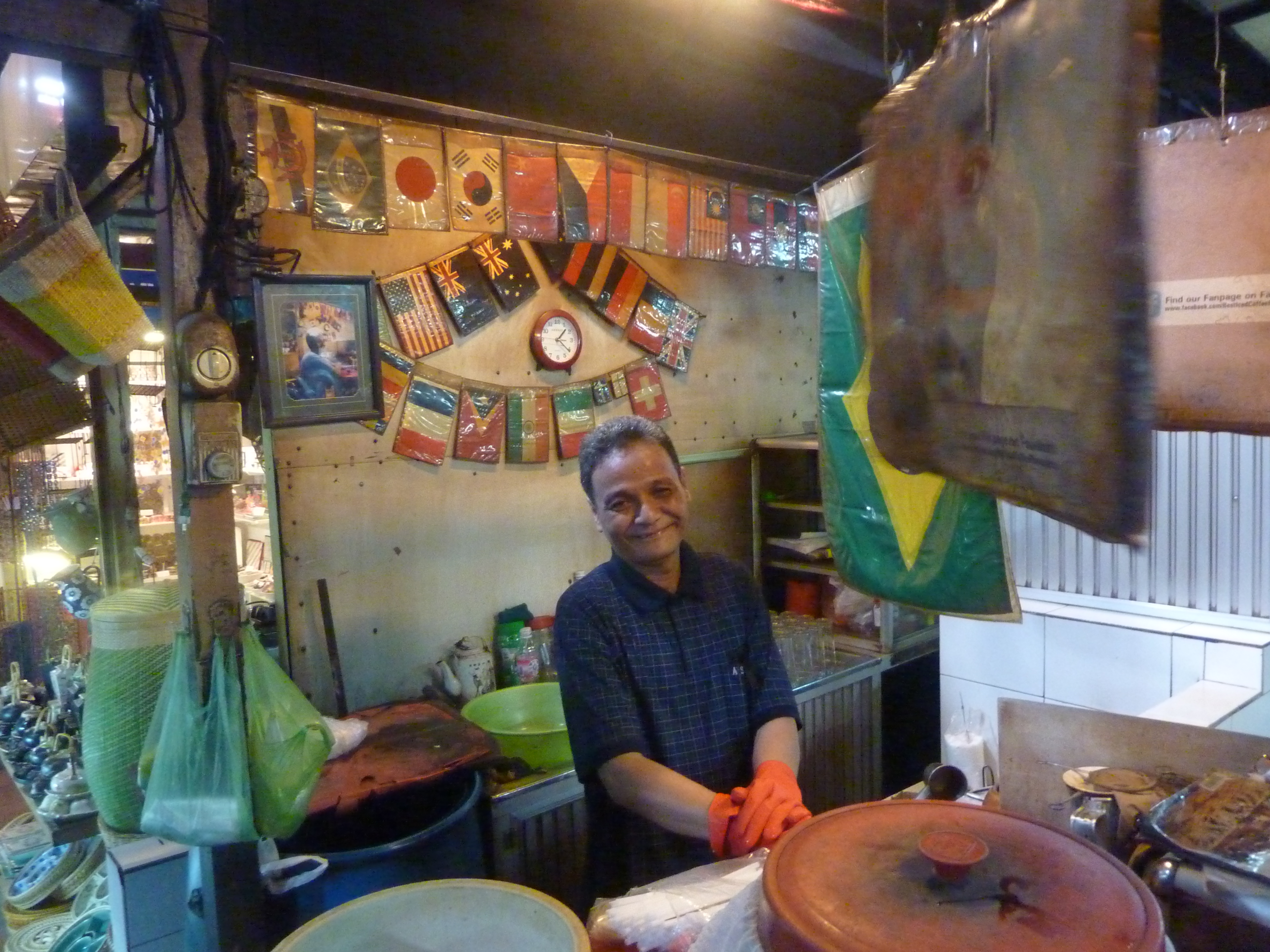 One such resilient Cambodian who sells the best iced coffee I've had on the trip thus far. Be forewarned, Vietnam.